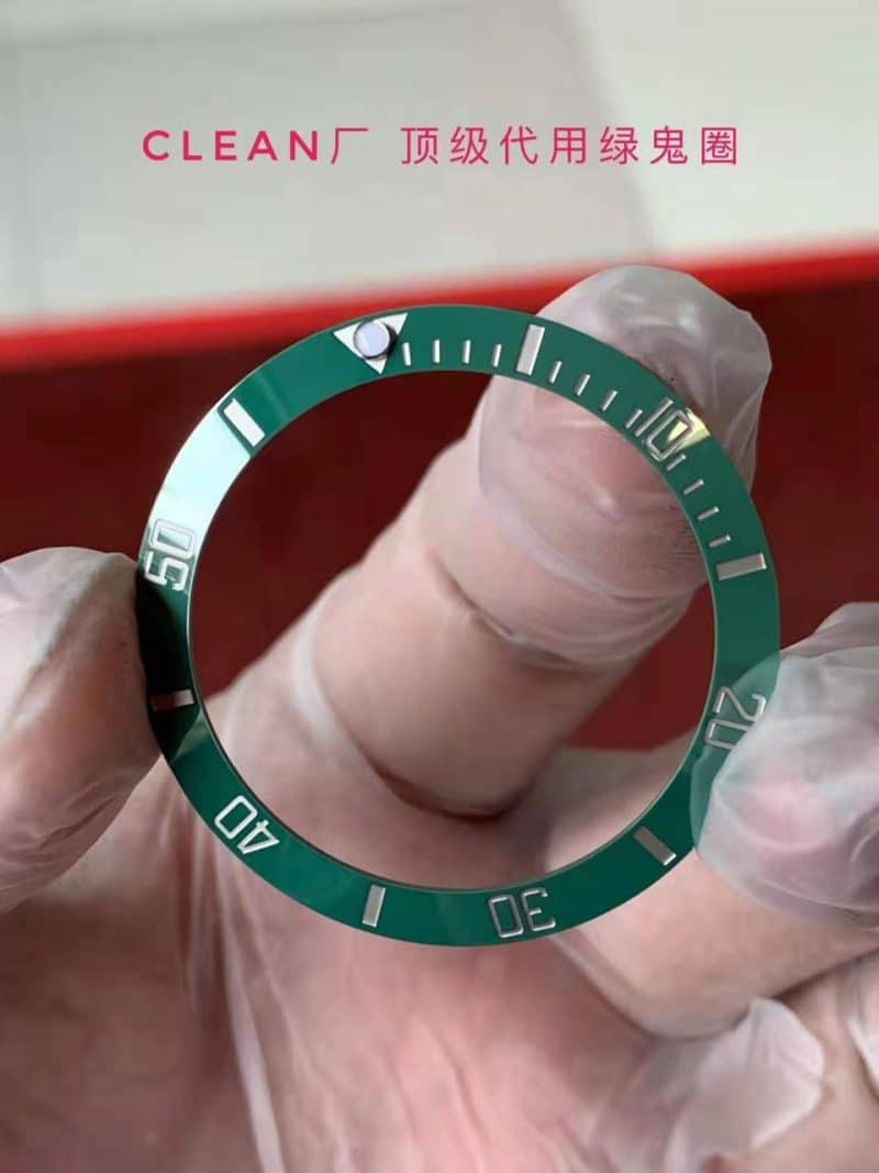 clean劳力士水鬼圈口配件 不掉色表圈图