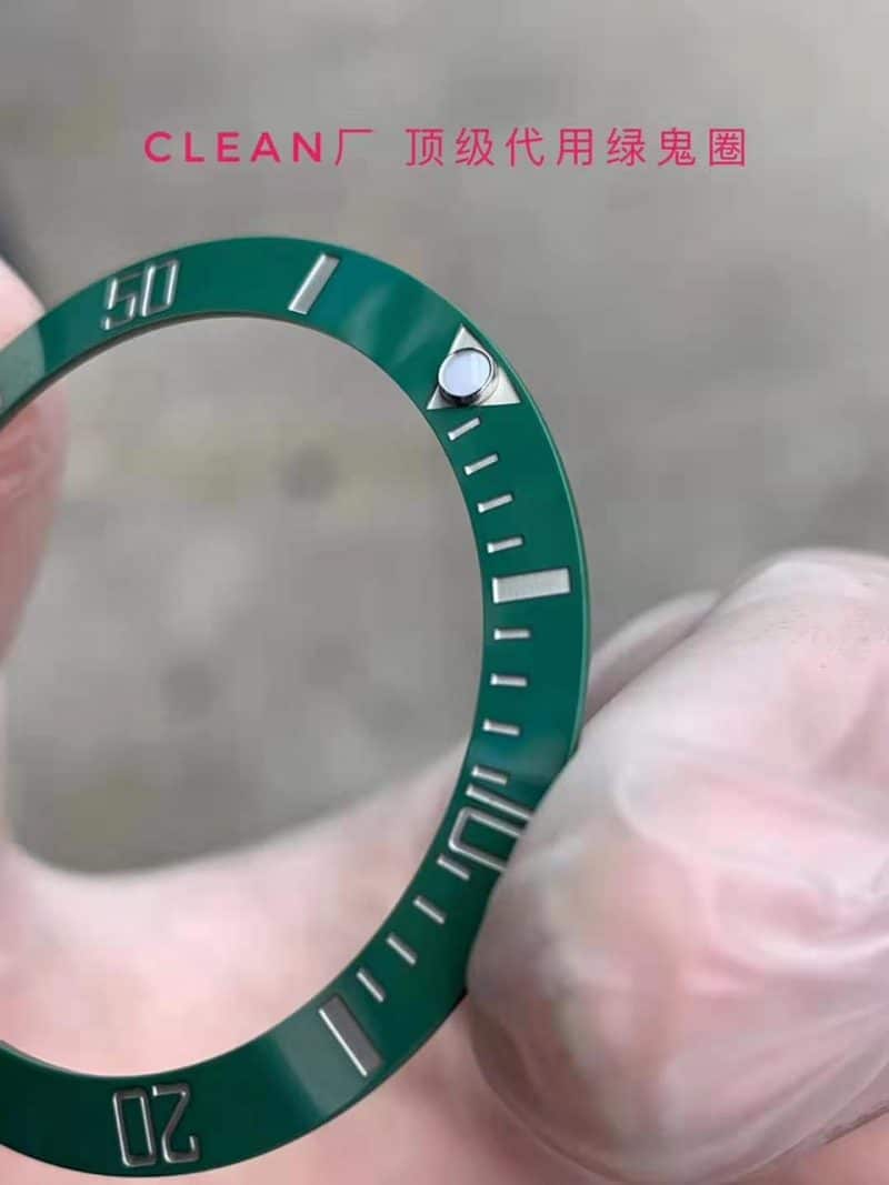 clean劳力士水鬼圈口配件 不掉色细节图