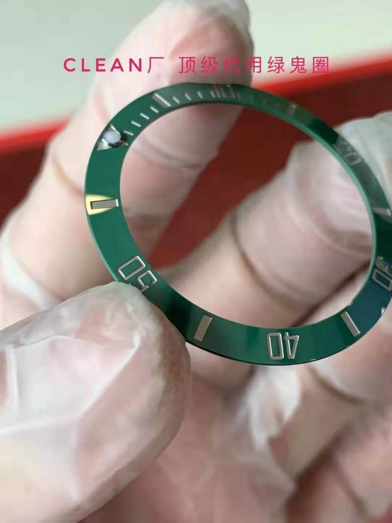 clean劳力士水鬼圈口配件 不掉色表圈图