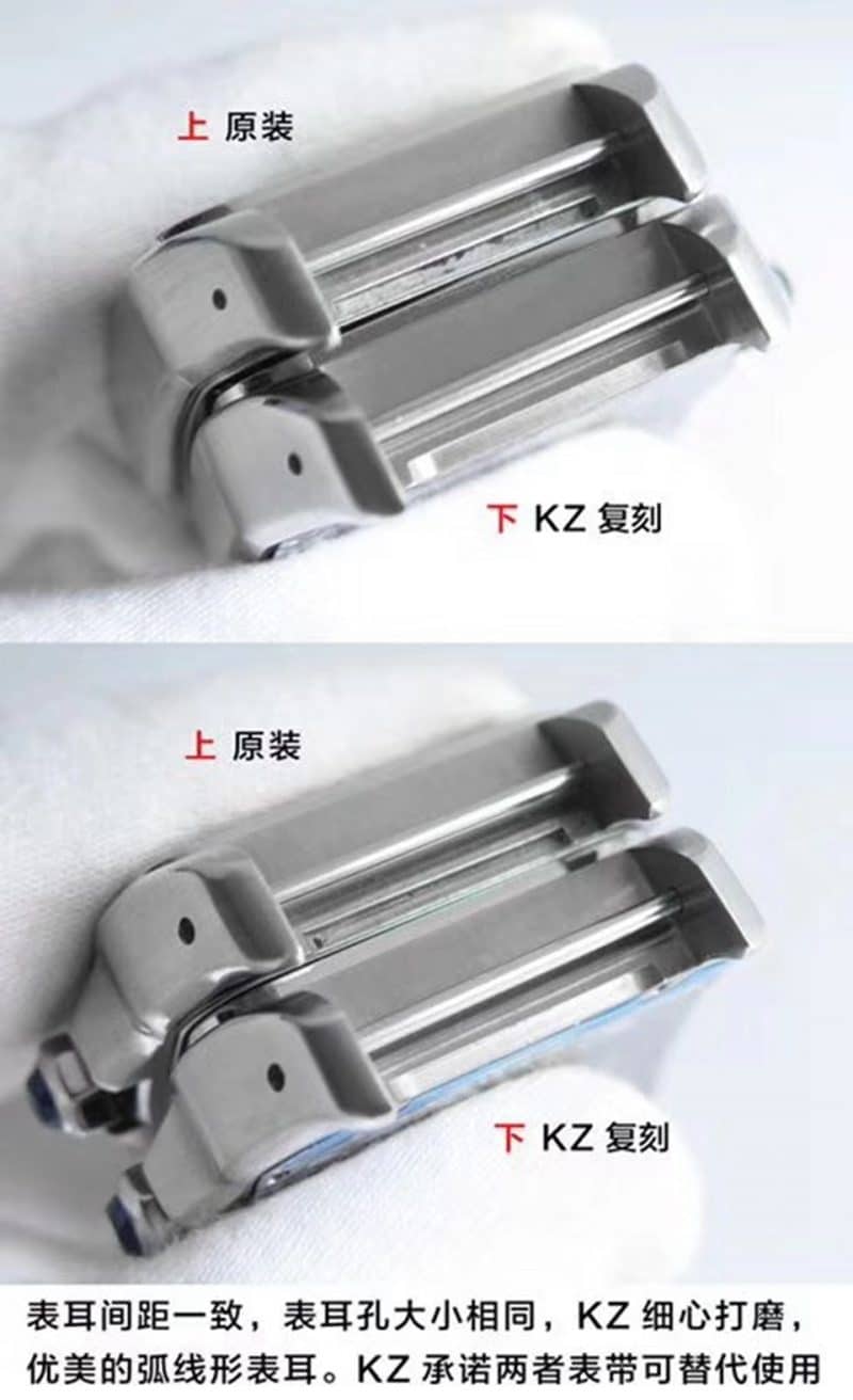 KZ卡地亚山度士100系列 W20106X8 中性机械复刻表真假对比评测表耳图