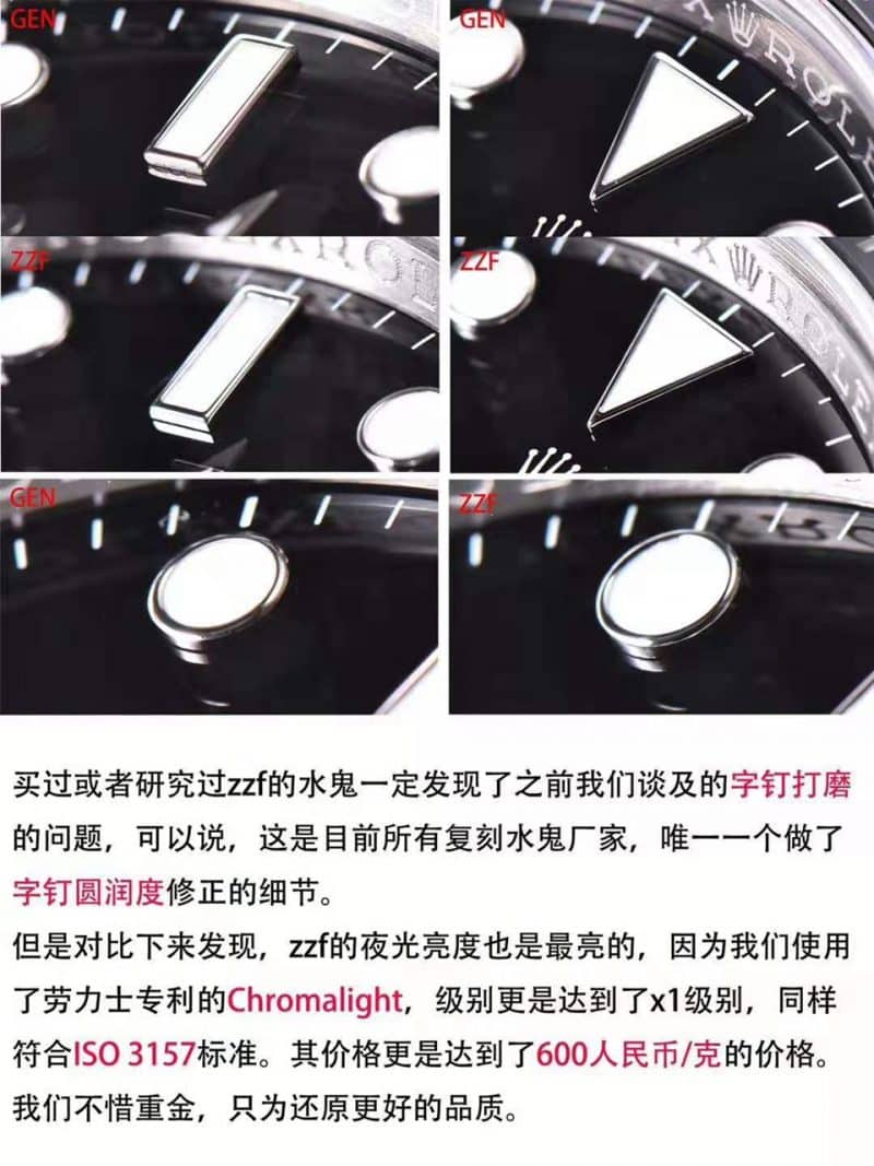 ZZF厂劳力士潜航者型系列114060-97200 无日历黑水鬼真假评测细节图