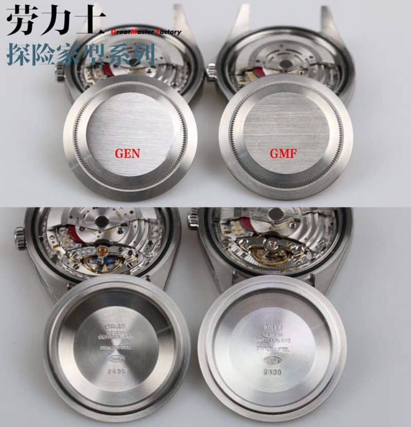 GM劳力士探险家m214270-0003真假对比评测机芯图