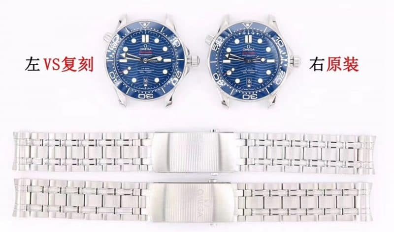 VS欧米茄海马300米对比原装评测（细节对比）表扣图