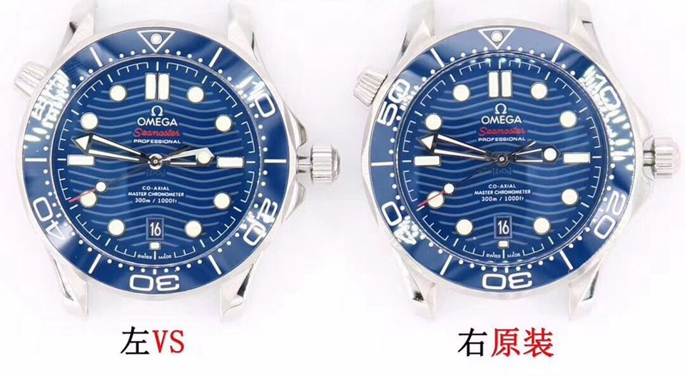 VS欧米茄海马300米对比原装评测（细节对比）正面图