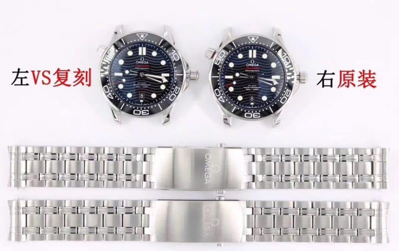 VS欧米茄海马300米对比原装评测（细节对比）表链图