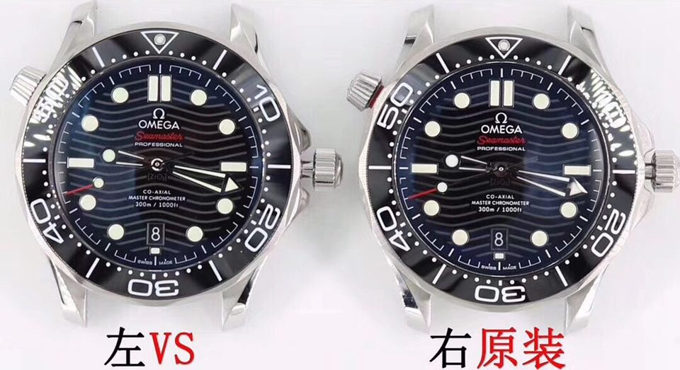VS欧米茄海马300米对比原装评测（细节对比）正面图