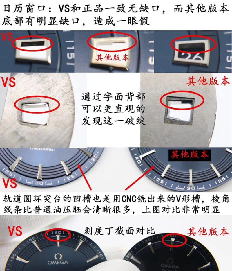 VS欧米茄碟飞系列431.33.41.21.03.001腕表(明亮之蓝)真假评测日历图