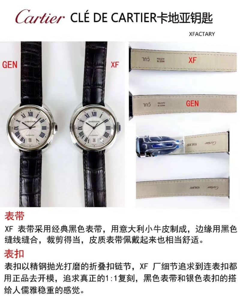 XF卡地亚钥匙系列WSCL0018复刻表真假评测表带图