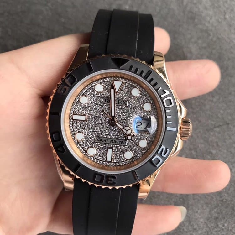 劳力士金游艇Rolex m116655-0005满天星正面图