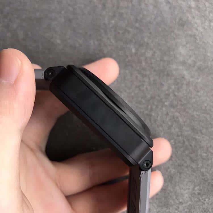 柏莱士INSTRUMENTS系列香槟色表盘尺寸42灰色表盘侧面图