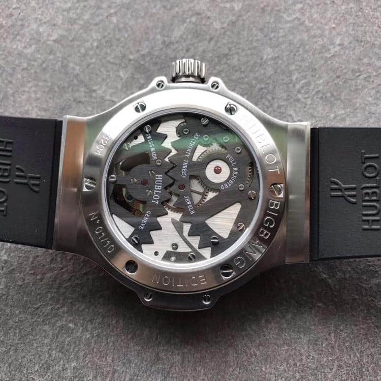 宇舶大爆炸BigBang陀飞轮镶钻黑盘复刻表机芯图
