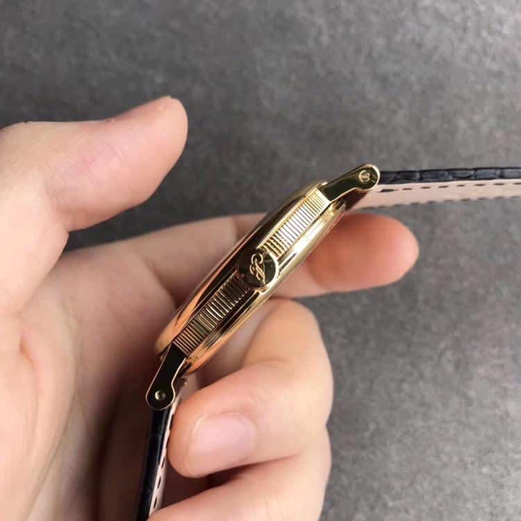 MKS厂宝玑5177BB复刻超薄经典黄金色经典表盘侧面图