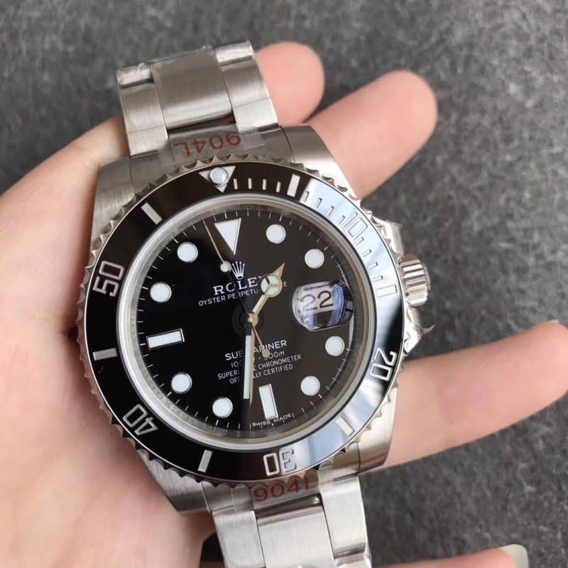ZZ厂劳力士黑水鬼904L 3135机芯 复刻表正面图