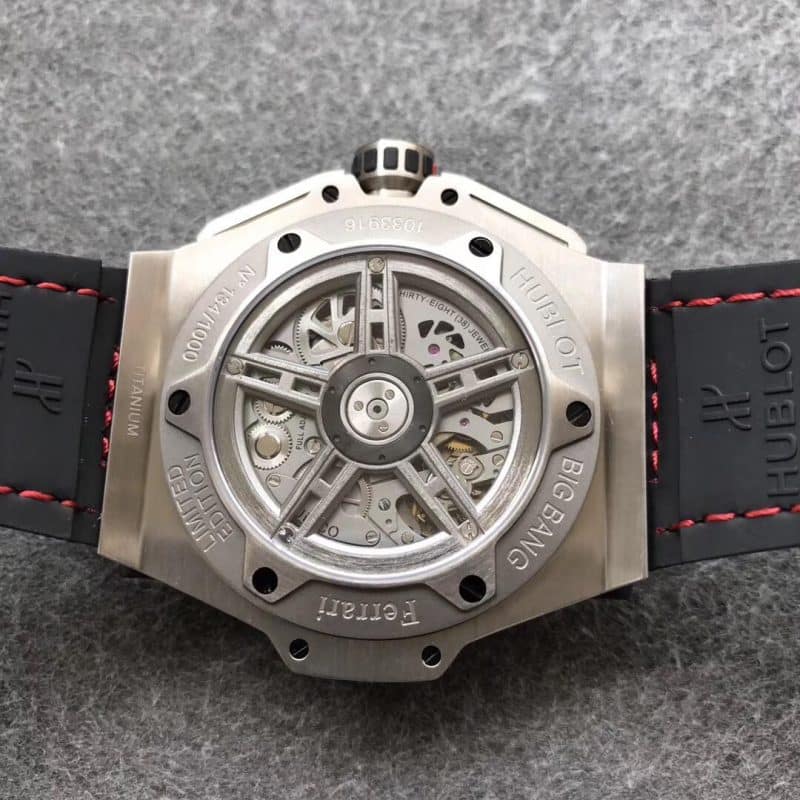 V6厂宇舶法拉利碳纤维 直径45.5 运动机械表机芯图
