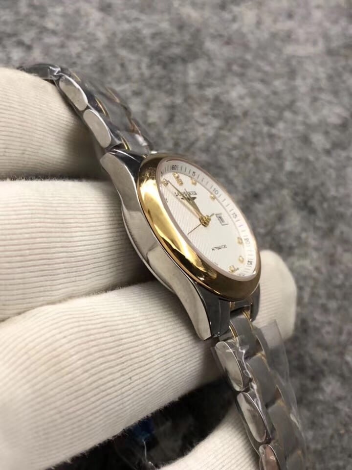 浪琴名匠瑞士ETA2671机芯间金钻刻度复刻女表侧面图