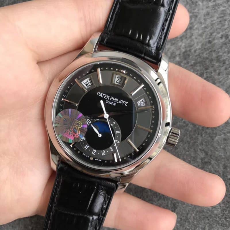 GR厂百达翡丽复杂功能时计5205G-010复刻表直径40正面图