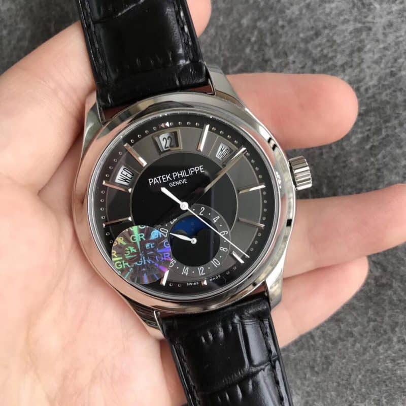 GR厂百达翡丽复杂功能时计5205G-010复刻表直径40正面图
