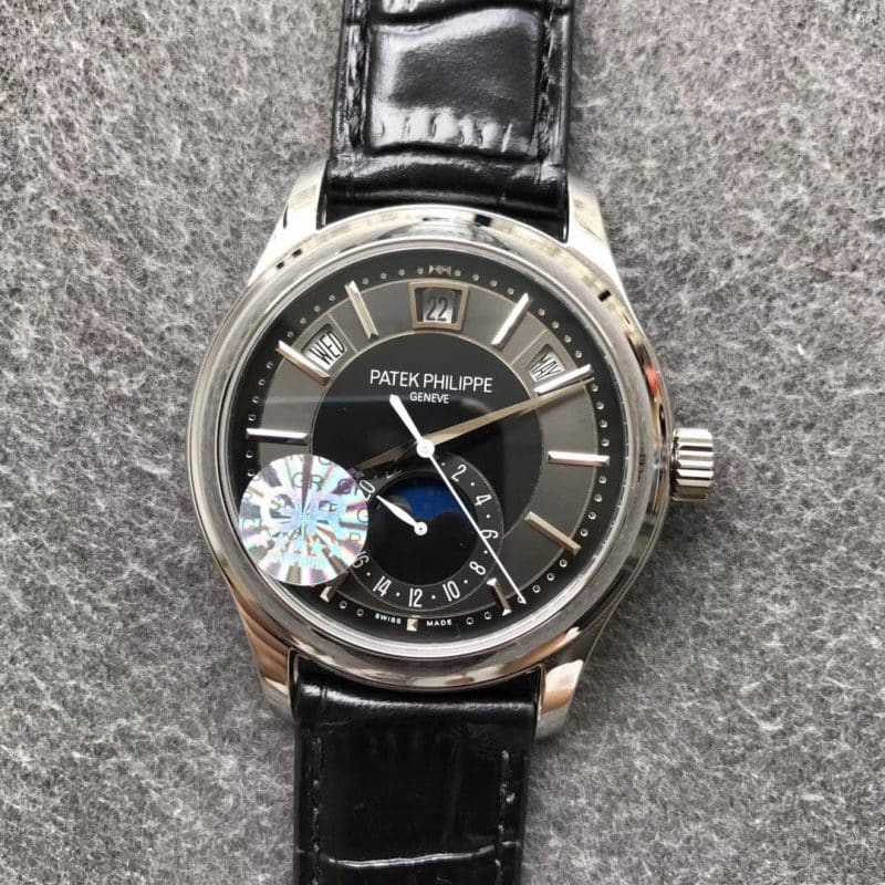 GR厂百达翡丽复杂功能时计5205G-010复刻表直径40正面图