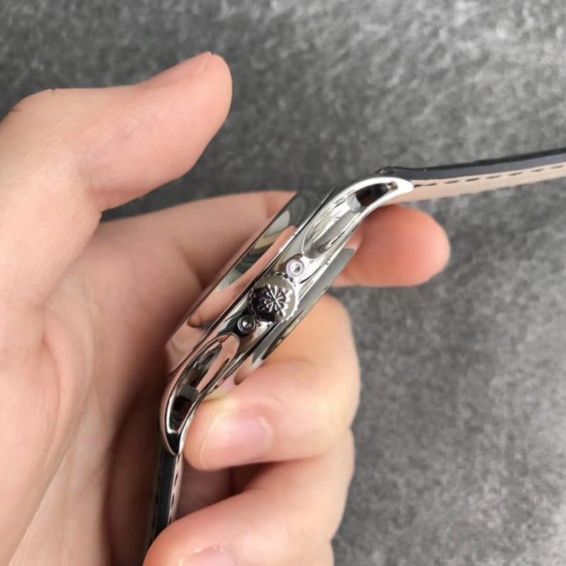 GR厂百达翡丽复杂功能时计复刻表5205G-013 直径40（蓝盘）侧面图