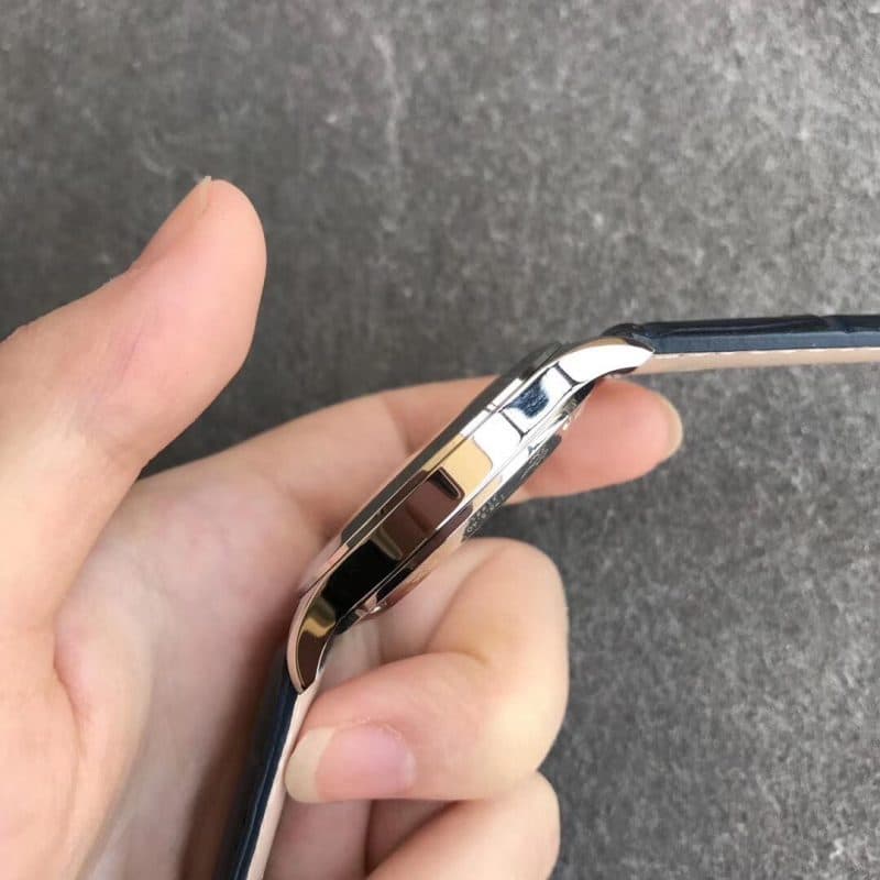 ZF厂积家超薄复刻大师1548530机械表 直径39毫米男款皮带手表侧面图