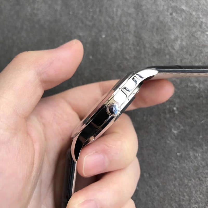 ZF厂积家超薄复刻大师1548420男款 直径39mm自动机械皮带手表侧面图