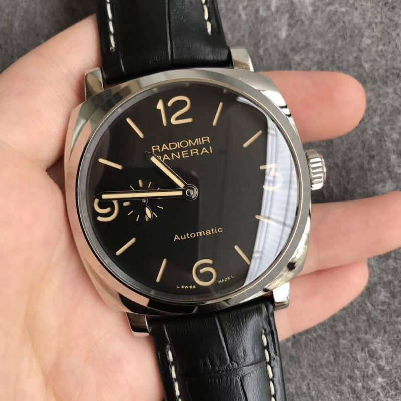 V9厂沛纳海PAM00572 珍珠陀复刻表 直径45 超强夜光正面图