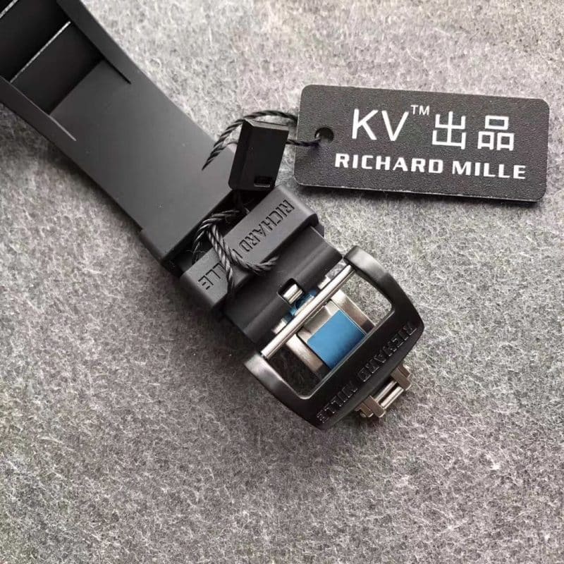 KV厂理查德米勒RM035碳纤维壳 厚实镂空自动机械男款手表表扣图