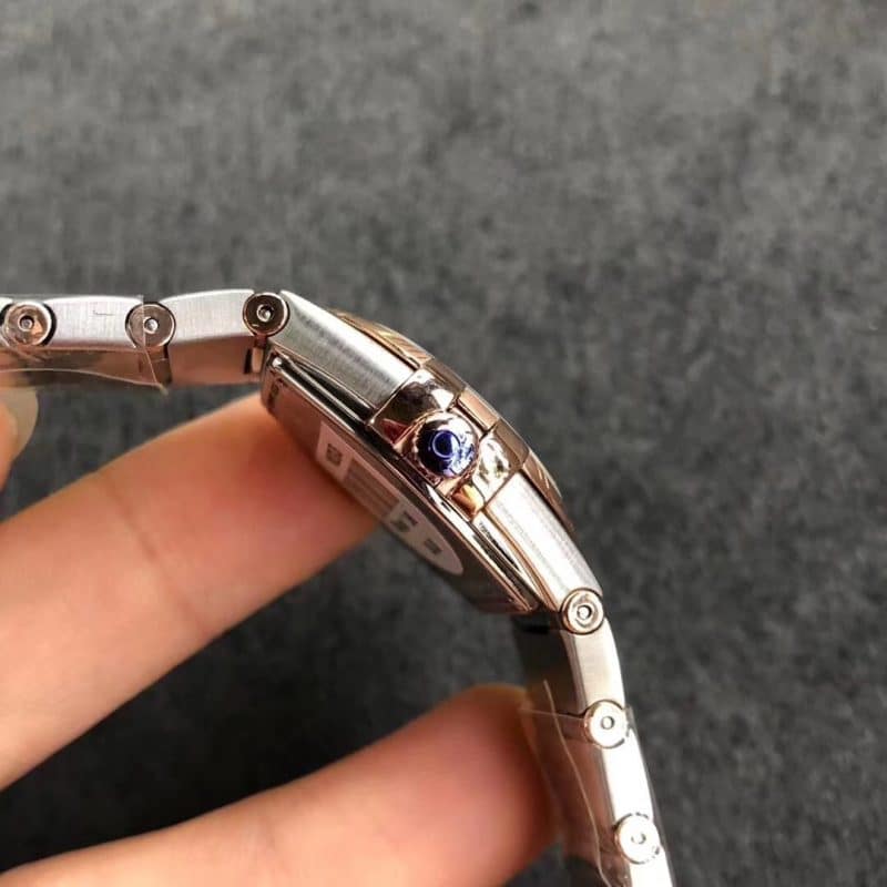 3s厂欧米茄星座系列27mm玫瑰金女表顶级复刻侧面图
