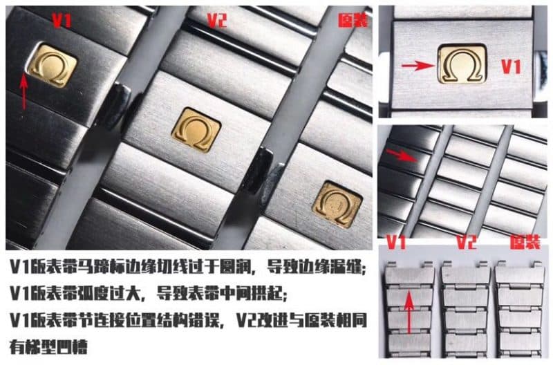 3s欧米茄星座系列27mm女表真假对比评测表扣细节图