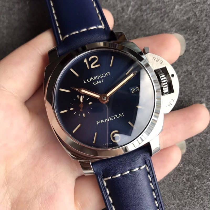 vs厂沛纳海pam00688深邃蓝盘42mm gmt功能 顶级复刻正面图