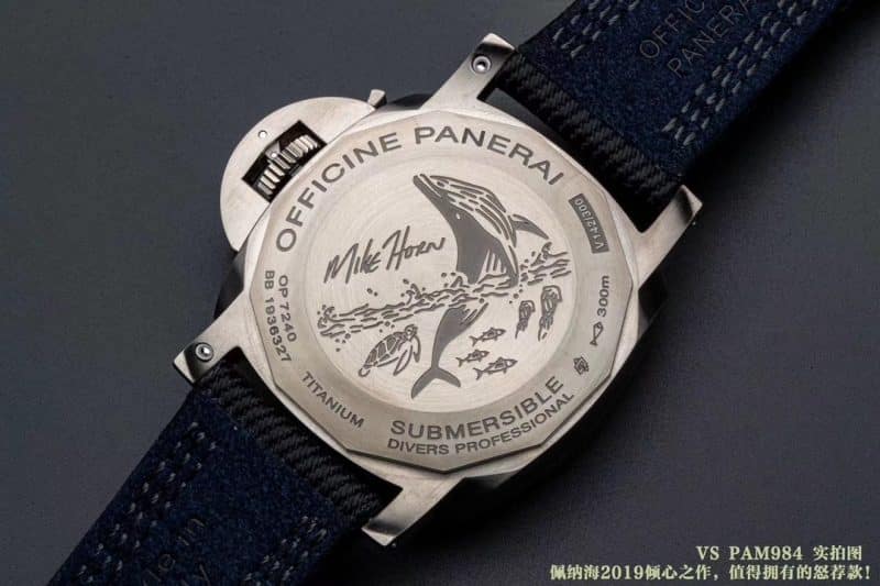 vs厂沛纳海复刻表pam00984树脂纤维表带后盖图