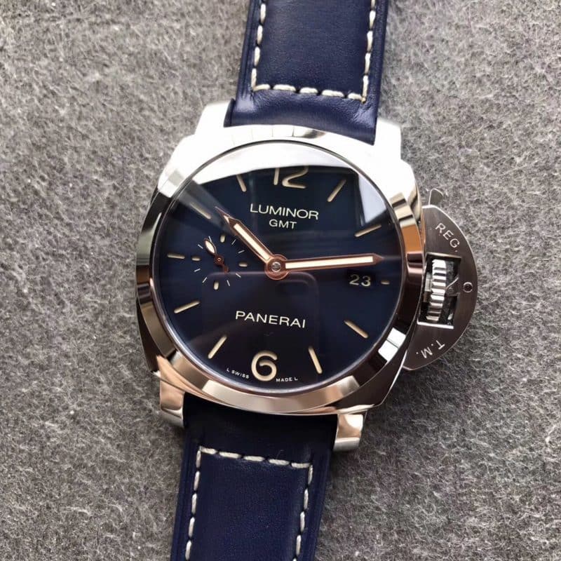 vs厂沛纳海pam00688深邃蓝盘42mm gmt功能 顶级复刻正面图