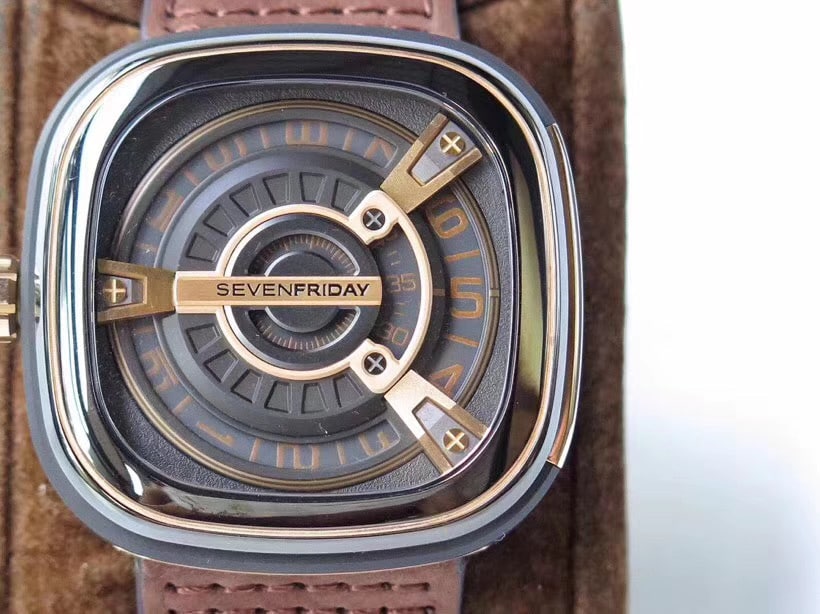 Sevenfriday-M2/02撞击灵魂工业元素自动机械男表实拍细节图