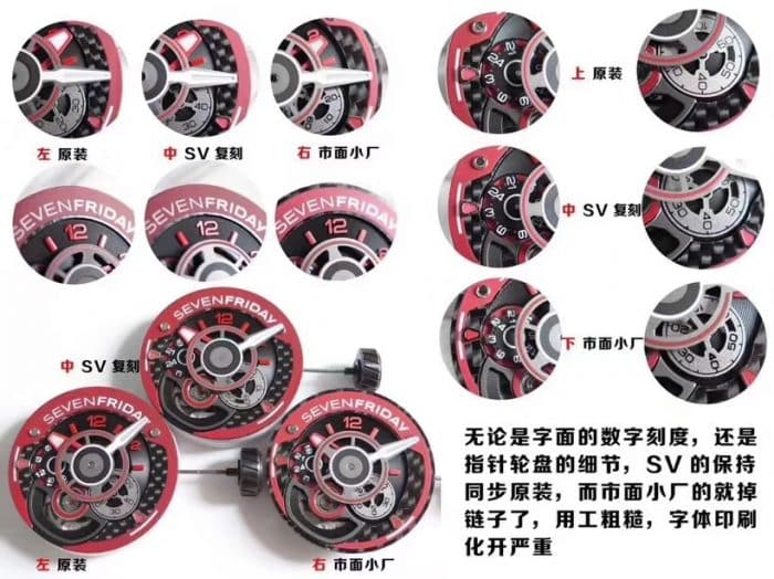 Sevenfriday-P系列 P3B/06 自动机械男表 真假对比细节图