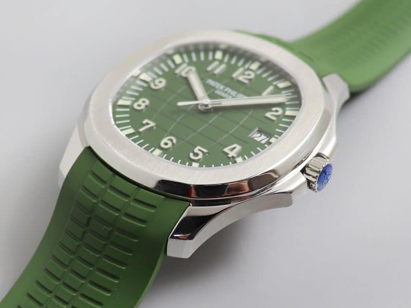 zf厂百达翡丽复刻表AQUANAUT系列5168G-010 军绿色细节图