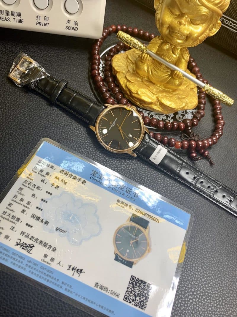 真金复刻江诗丹顿18k金表伍陆之型系列4000E/000R-B438男表正面图