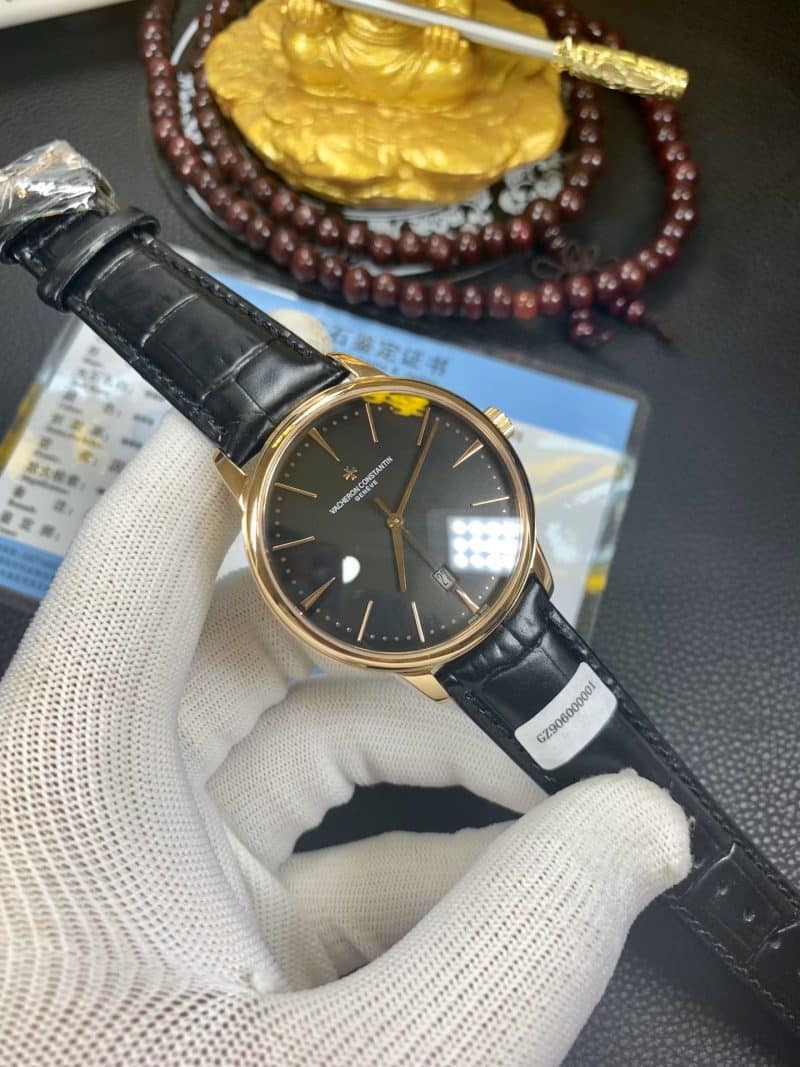 真金复刻江诗丹顿18k金表伍陆之型系列4000E/000R-B438男表正面图