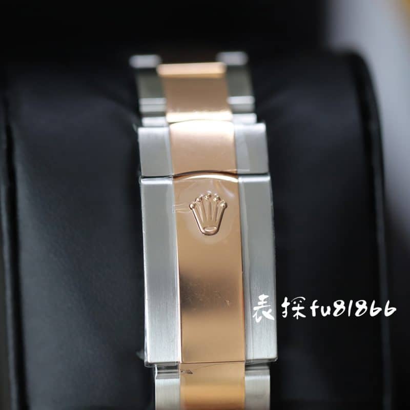 ar厂劳力士日志型41mm黄金玫瑰金对比评测表扣图