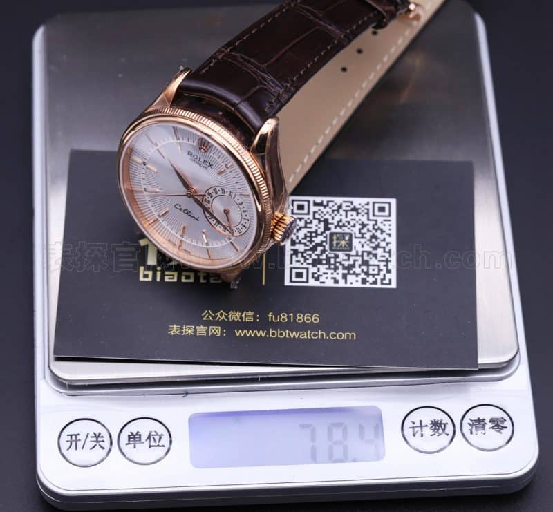 劳力士切利尼系列复刻表m50515-0009 GM评测重量图
