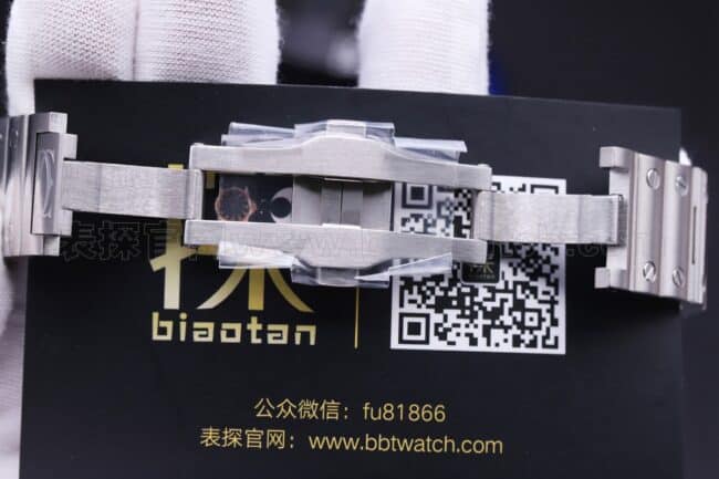 卡地亚山度士复刻表gf厂评测表扣图