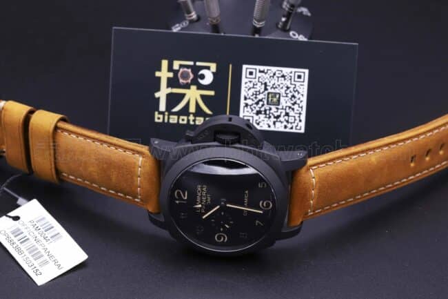 沛纳海vs441新款表带复刻表评测——超酷黑武士正面图