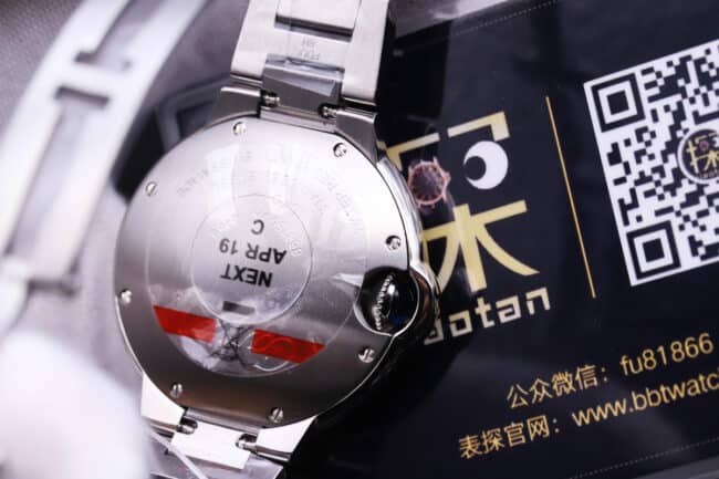 卡地亚蓝气球女表复刻 品鉴V6出品后盖图