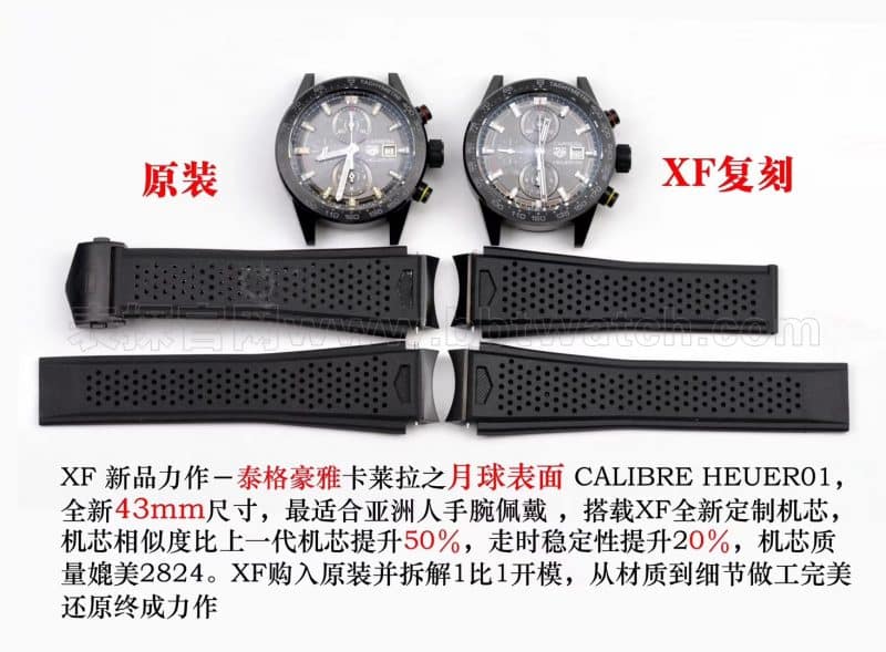 泰格豪雅卡莱拉之月球表面复刻表真假对比评测正面图