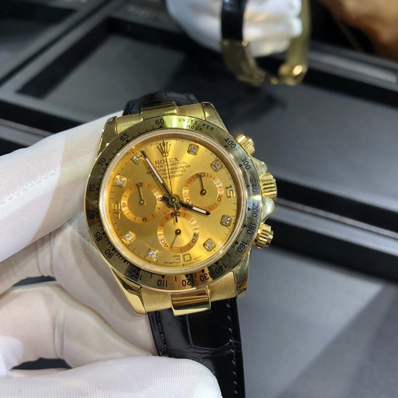 真金劳力士复刻迪通拿系列 18K金表 40mm正面图