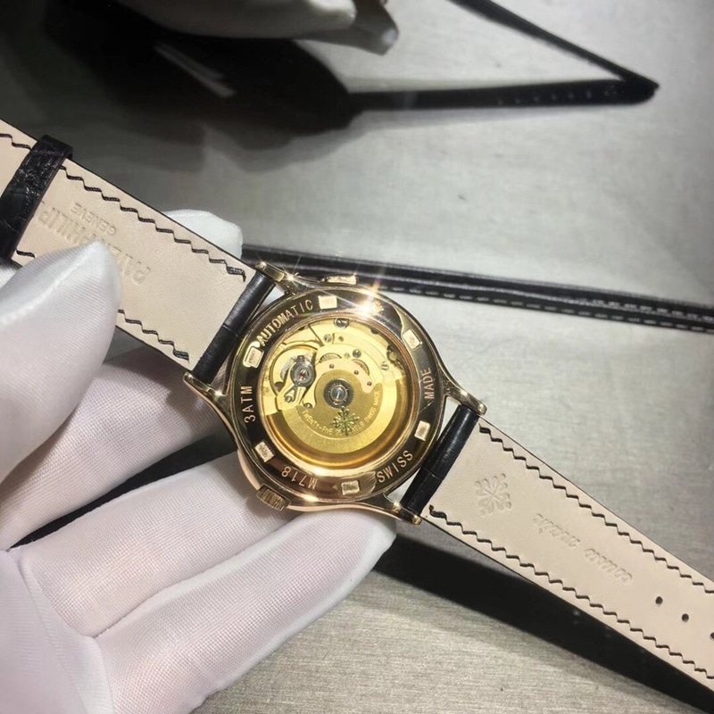 百达翡丽复杂功能计时系列 18K真金真钻 瑞士机械机芯 39.5mm机芯图