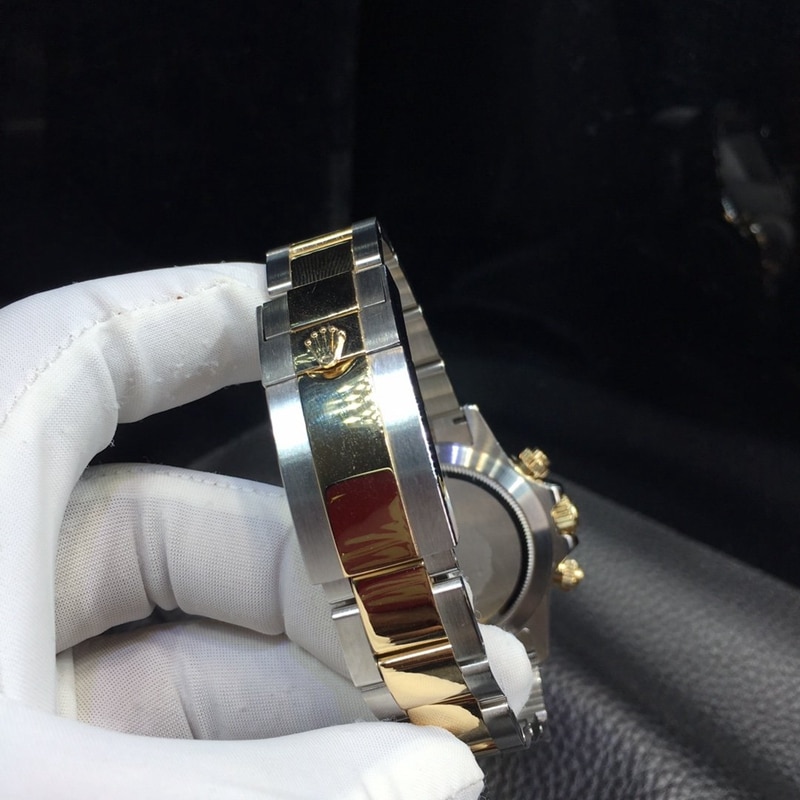 劳力士rolex迪通拿18K黄金机械男士腕表表扣图