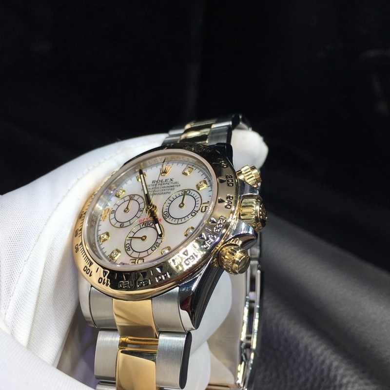 劳力士rolex迪通拿18K黄金机械男士腕表细节图
