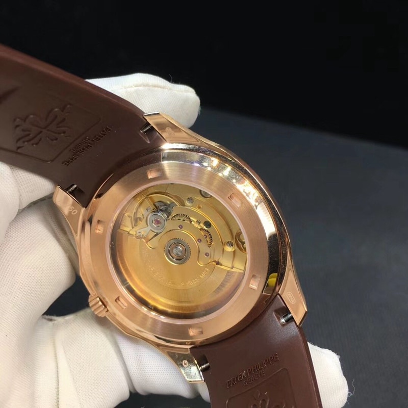 百达翡丽水雷18K金镶钻40mm机芯图