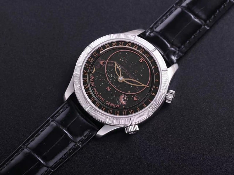 百达翡丽超a手表复杂功能星空系列5106R/5102/6104绿盘正面图