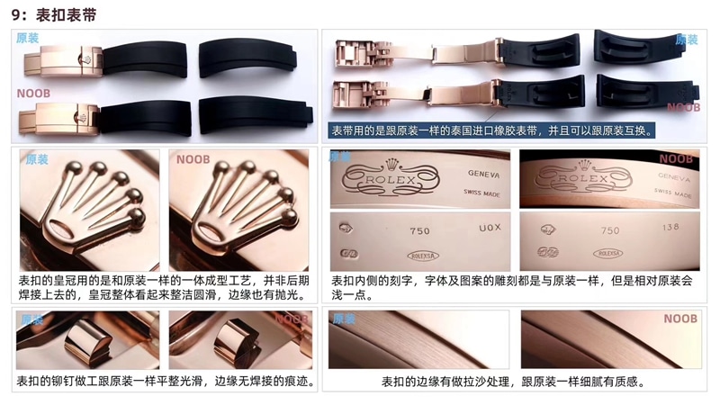 N厂复刻劳力士手表迪通拿v4版4130机芯对比原装 评测表带表扣细节图